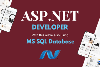 create database driven website with asp net core mvc, dot net