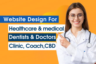 design healthcare, medical, dentist, doctor website
