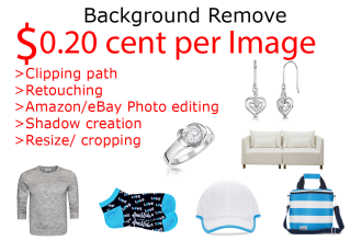 do 25 images background remove by clipping path within 12 hr