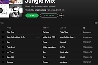 get your music into junglemix playlist