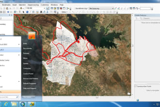 do georeferencng of satellite image and cadastral map in gis