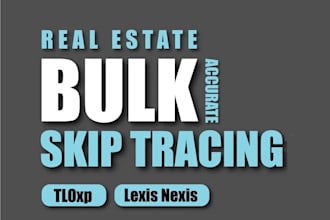 do real estate skip tracing