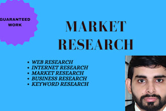 do market research and internet research within 24 hours