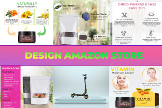 design amazon picture listing , ebc and a plus content