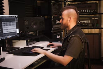 compose and produce a rock or metal song for you