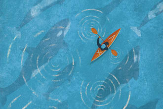 do a conceptual and editorial illustration for book, poster
