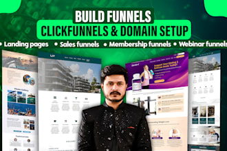 build funnels in clickfunnels and domain setup