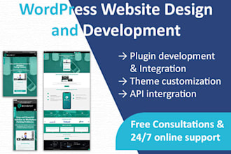 develop wordpress customise website for you