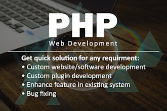 develop website backend apis using PHP codeigniter
