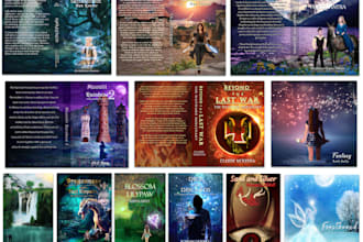 do fantasy illustration for book, album, poster cover design