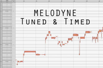 tune, time, and clean your finished vocal recording