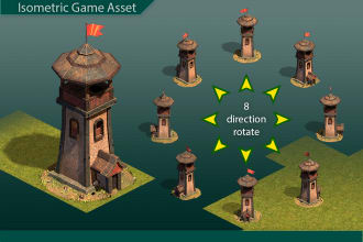 make 2d or 3d isometric game assets