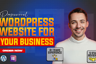 create wordpress website design for your business