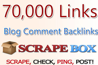 provide 70,000 live blog comment links, quality backlinks