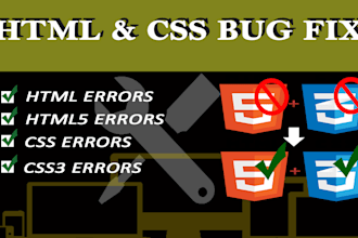 fix your html, css bugs