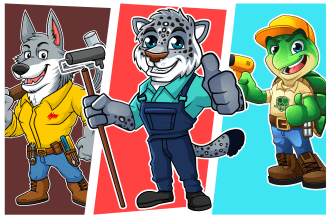 design cartoon, mascot, and character logo design