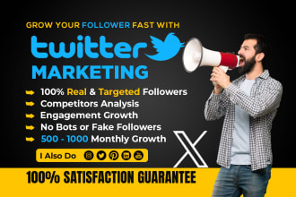 do x twitter marketing manually for real, organic followers growth
