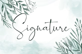 design best signature logo