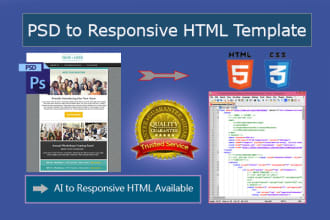 code psd to responsive html email template