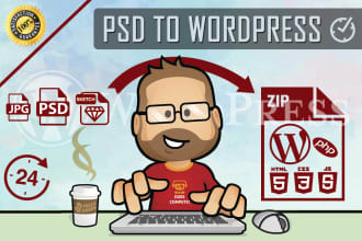 convert psd to wordpress, xd to wordpress, figma to wordpress