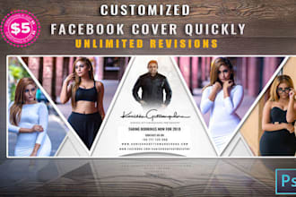 design premium facebook, youtube and any social media cover