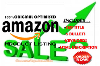 write amazon listings and product descriptions