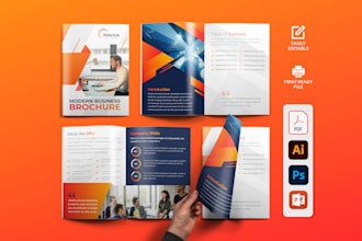 design brochure, flyer, pamphlet, company profile, annual report, booklet