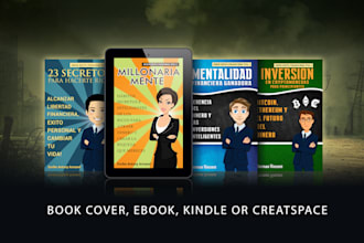 design book cover or ebook cover with sample