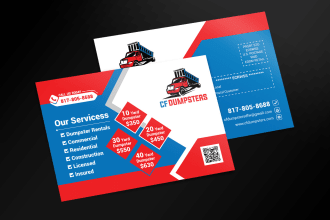 design flyer, postcard, eddm, or media kit in just 24 hours