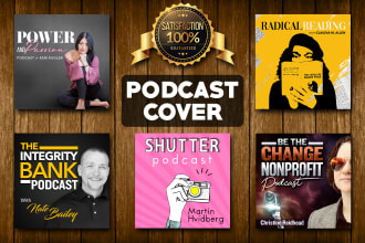 design a professional podcast cover art