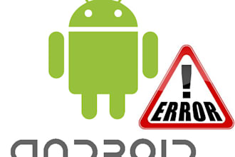 develop android app or fix app issues and errors in android studio