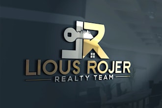 design minimalist realtor, broker, real estate, and property business logo