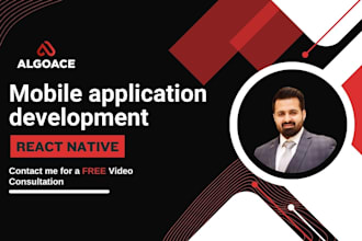 do mobile app development for ios app and android app using react native