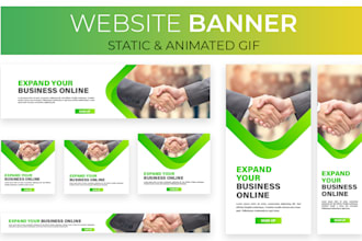 design static and animated banner