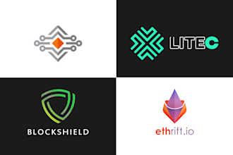 design eyecatching logo for cryptocurrency or blockchain brand