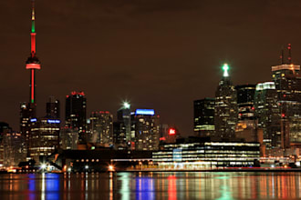 post up 50 Flyers around Downtown Toronto Canada with a population of 2,615,060