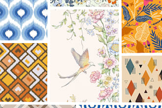 design unique seamless pattern for textile fabric prints
