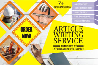 write construction article, blog post home improvement diy