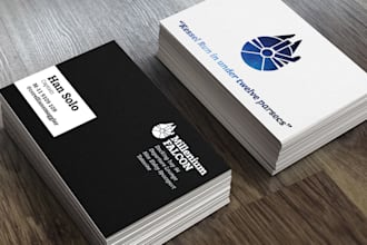 design business card with two concepts