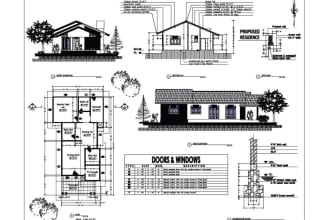 draw any floor plan blueprints using autocad