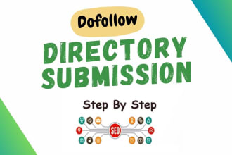 do dofollow web directory submissions manually