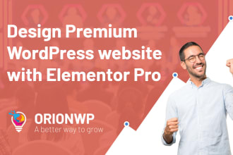 design and develop premium wordpress website elementor pro