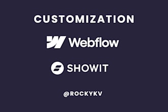 be your webflow, showit developer