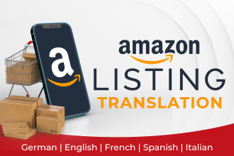 translate your amazon listing into english, french, spanish, german or italian