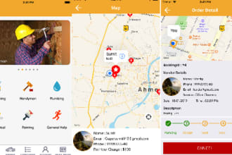 develop handy app for plumbing, carpenter, car washer