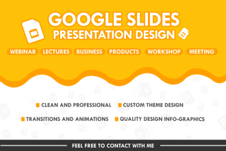design professional google slides presentation