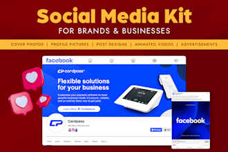 design a pro social media kit for your brand presence