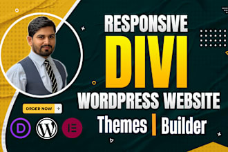 create divi wordpress website,divi website design or redesign with divi theme