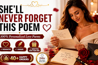 write a personalized love poem she will never forget