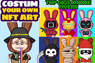 create nft, stiker, emot for twitch youtube etc